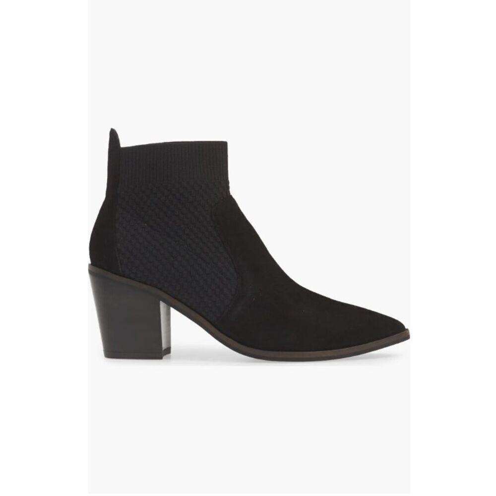 New Cole Haan Women's Black Knit Suede Maggie Ankle Boots Sz 9B Bootie New